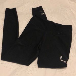 Nike leggings with Nike logo down the left leg